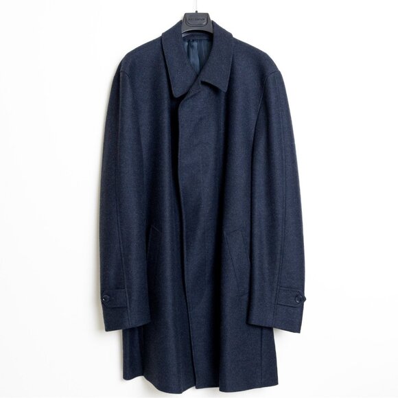 Empire 1917 Coat Wool Blend Navy Blue Mens 48T Made in Canada - Picture 1 of 16